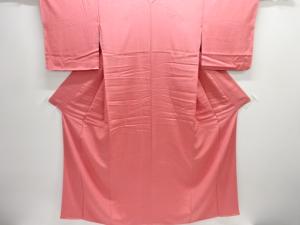 未使用品　仕立て上がり　草木染　雲に寄せ柄江戸小紋着物